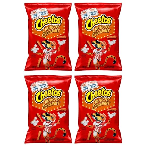 Cheetos Crunchy Cheese Snacks Bag pack of 4