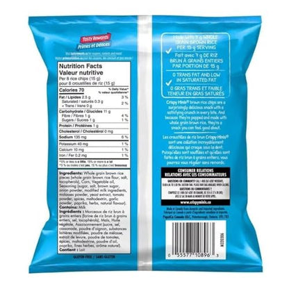 Quaker Crispy Minis Brown Rice Chips BBQ, 33g/1.2 oz (Shipped from Canada)