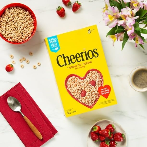 Cheerios Original Breakfast Cereal, Whole Grains, 350g/12 oz (Shipped from Canada)