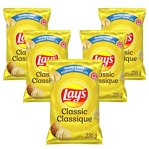 Lays Classic Potato Chips Family Bag pack of 5
