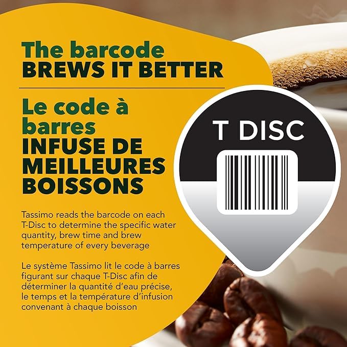 Tassimo Nabob Breakfast Blend Coffee Single Serve T-Discs, 14 ct Box, 14 T-Discs, 123g/4.3oz (Shipped from Canada)