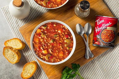 Tim Hortons Soup, Mediterranean Lentil Soup, Ready-to-Serve, 540ml/18.2 fl. oz (Shipped from Canada)