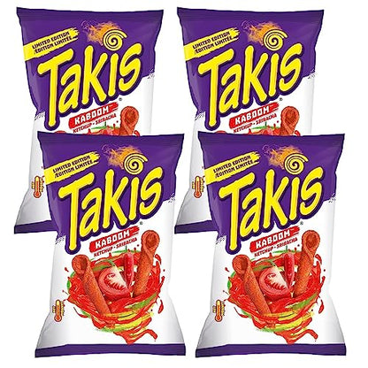 Takis Kaboom Ketchup-Sriracha Rolled Tortilla Chips, 280g/9.9oz (Shipped from Canada)