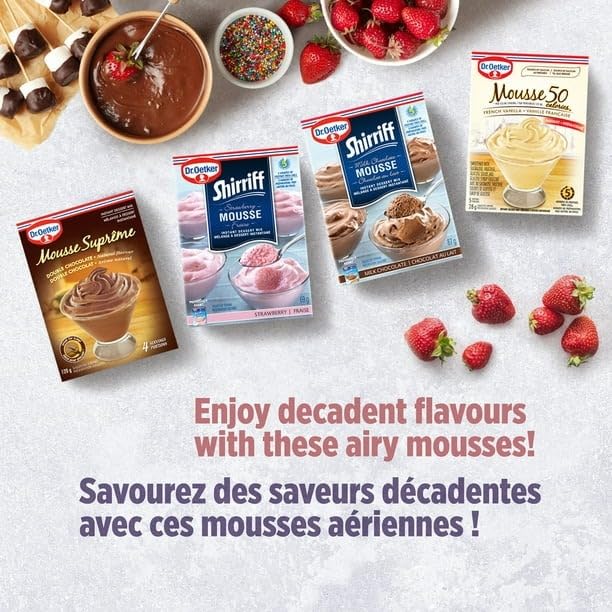 Dr Oetker Chocolate Mousse, 50 Calories, 37.5g/1.3 oz (Shipped from Canada)