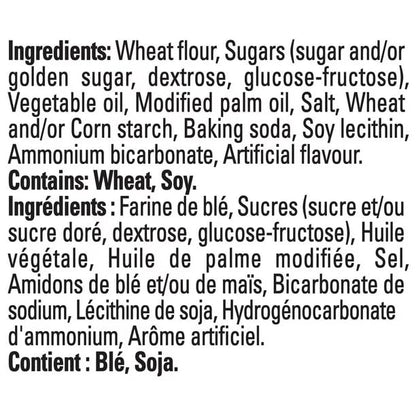 OREO Mini Golden Cookies Ingredients