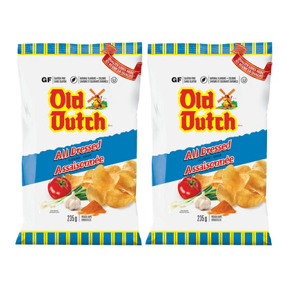 Old Dutch All Dressed Potato Chips  pack of 2