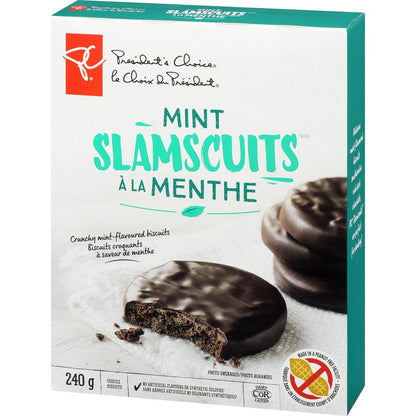 President's Choice Mint Slamscuits front cover