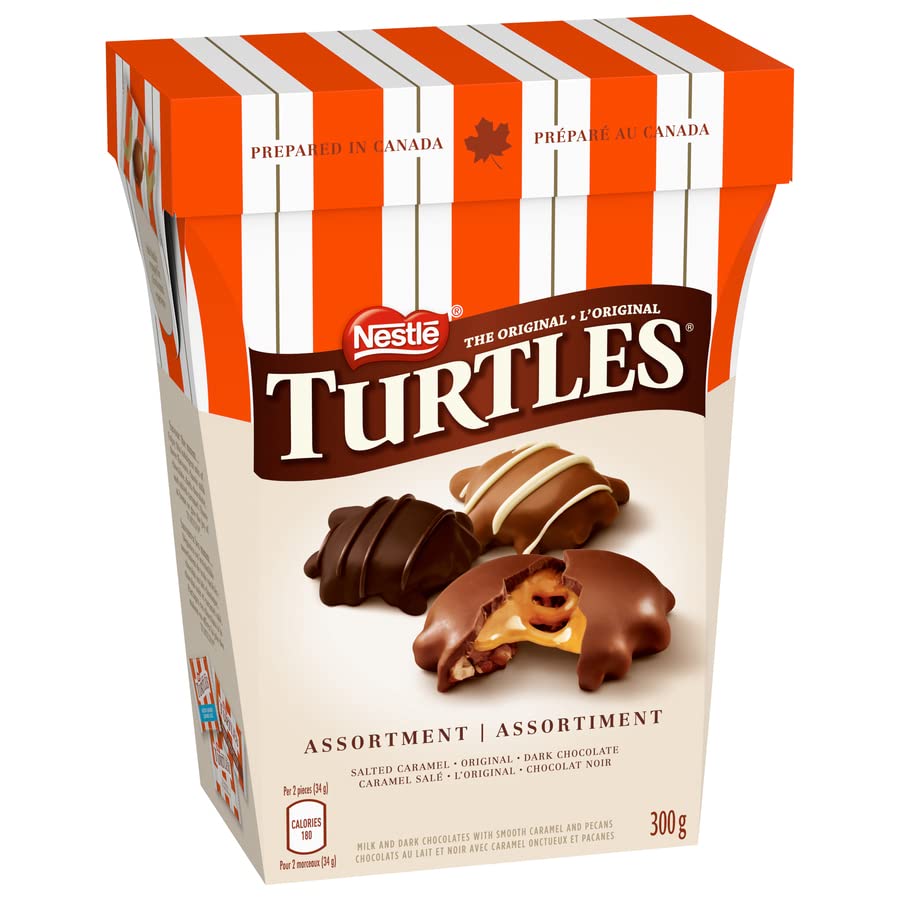 Turtles Assorted Holiday Gift Chocolates Box 300g/10.58oz (Shipped from Canada)