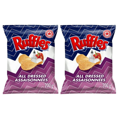 Ruffles New All Dressed Chips, 200g/7.05 (Shipped from Canada)