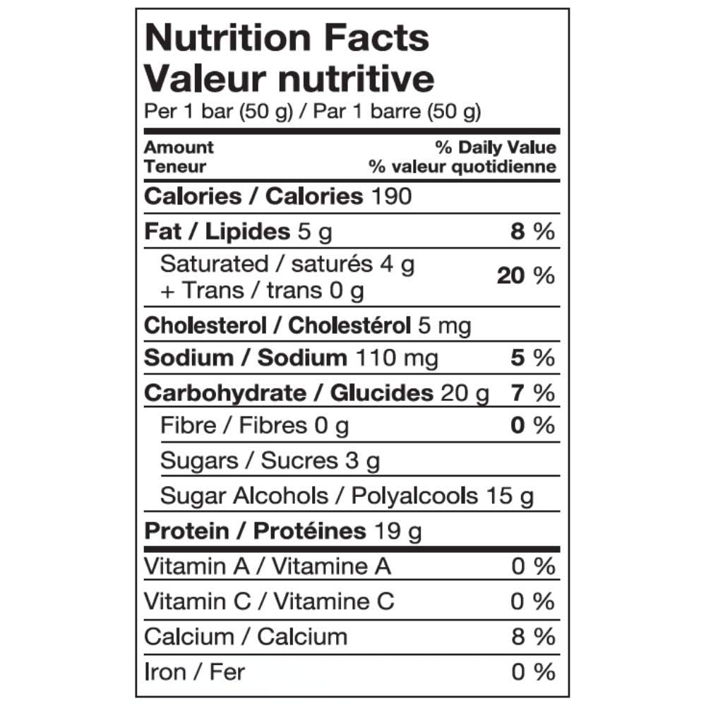 Pure Protein Maple Caramel Nutrition Facts