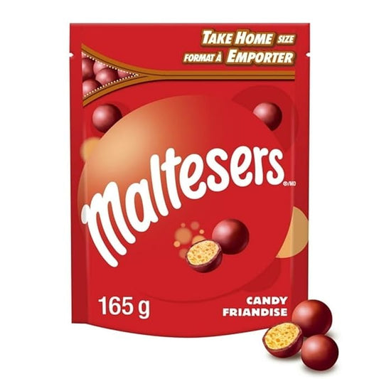 MALTESERS, Milk Chocolate Candy Bites, Bag, 165g/5.8 oz (Includes Ice Pack) Shipped from Canada