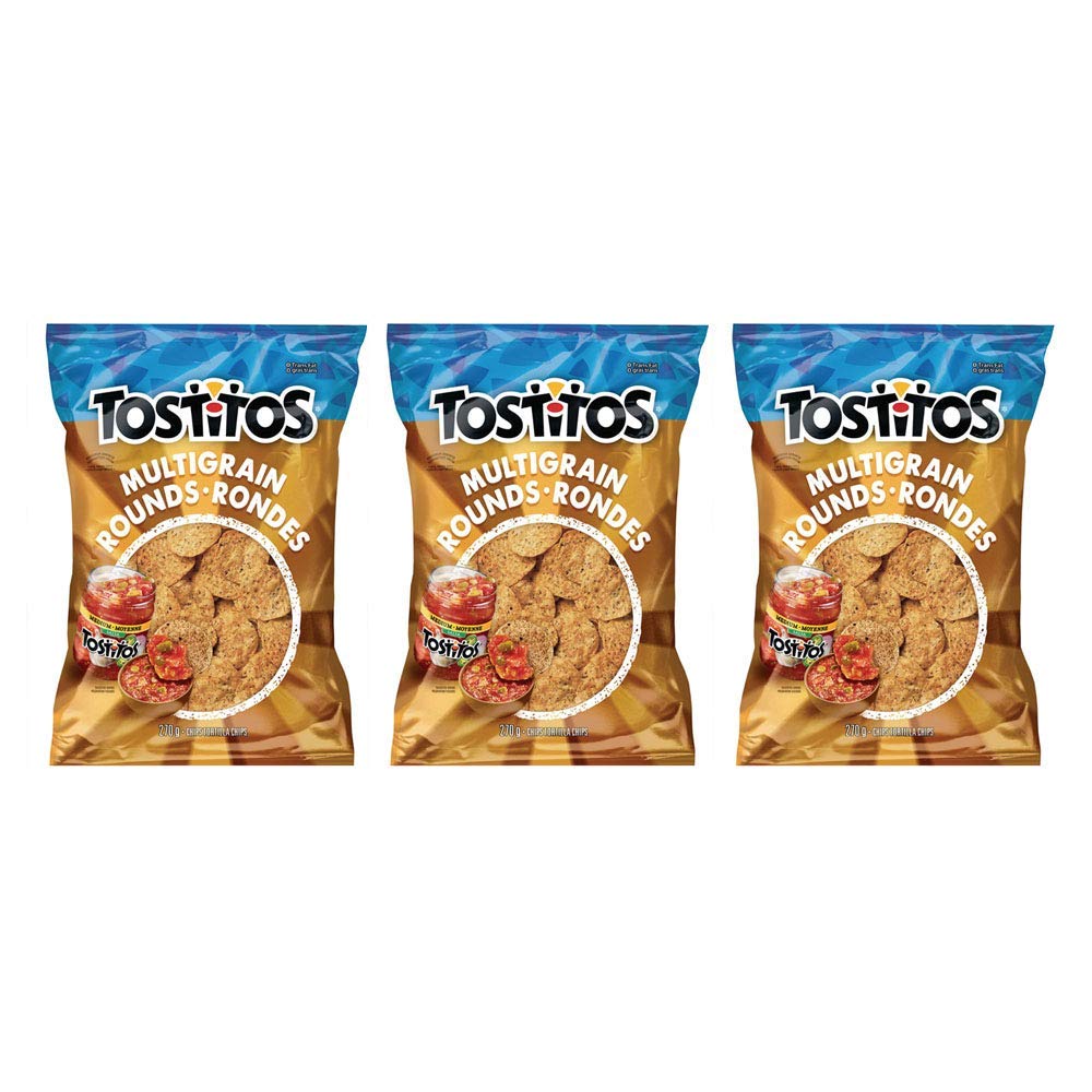 Tostitos Multigrain Rounds Tortilla Chips pack of 3