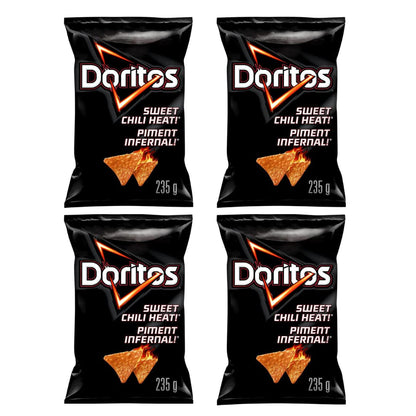 Doritos Sweet Chili Heat Chips Family Bag pack of 4