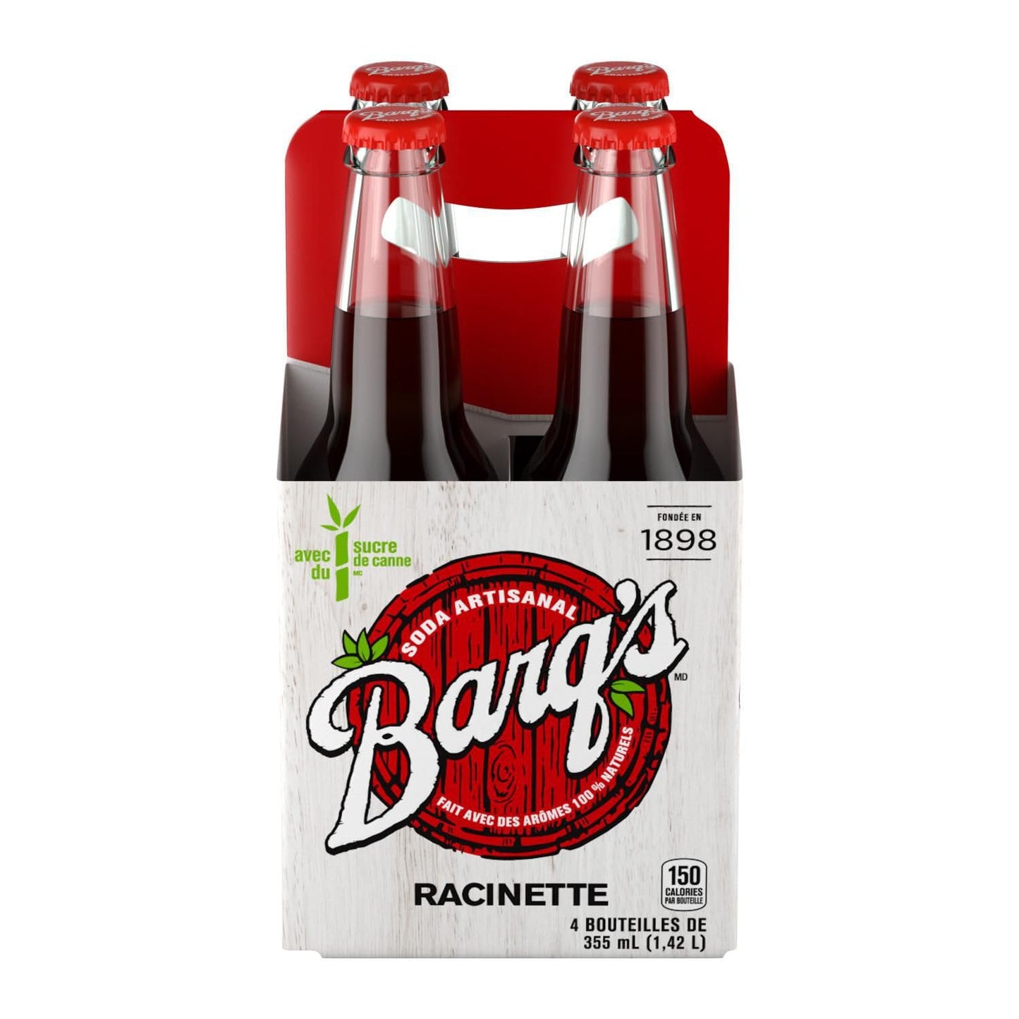 Barq's Crafted Root Beer Glass Bottles 355ml/12 fl. oz (Shipped from Canada)