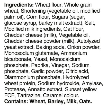 Christie Crispers Bits & Bites Cheddar Snack Mix Ingredients