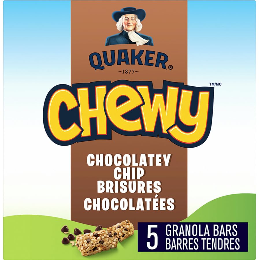Quaker Chewy Granola Bars Chocolatey Chip front cover 1