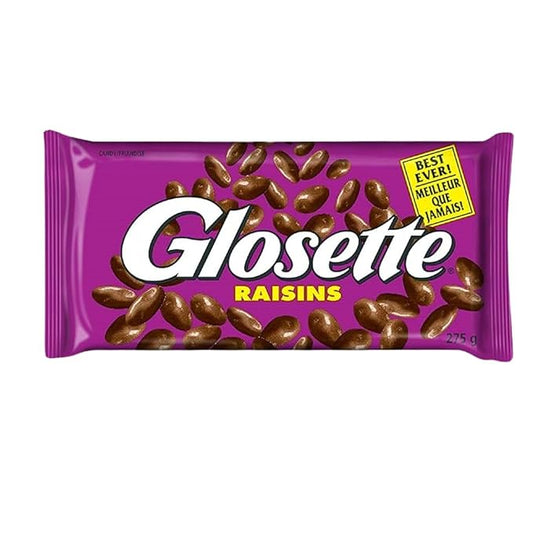 GLOSSETTE Raisins Candy, 275g/9.70oz (Includes Ice Pack) (Shipped from Canada)