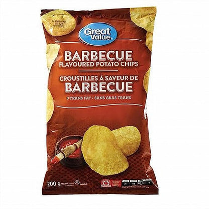 Great Value Barbecue Potato Chips pack of 1