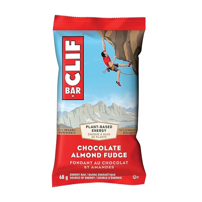 CLIFBar Chocolate Almond Fudge - Canadian Exclusive, 2 x 68g/2.4 oz (Shipped from Canada)