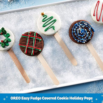 Oreo White Fudge Covered Sandwich Cookies - Holiday Chocolate Cookies, 240g/8.5oz (Shipped from Canada)