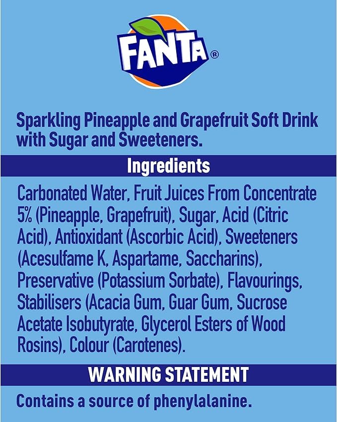 Fanta Pineapple & Grapefruit 330mL/11.1 fl. oz (Shipped from Canada)