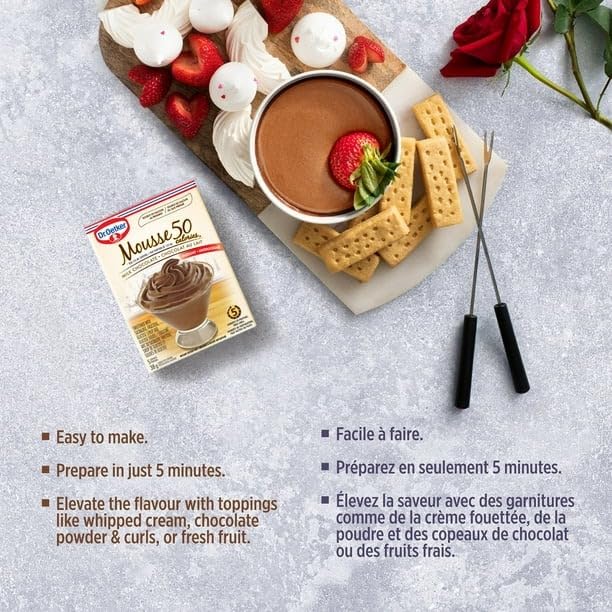 Dr Oetker Chocolate Mousse, 50 Calories, 37.5g/1.3 oz (Shipped from Canada)