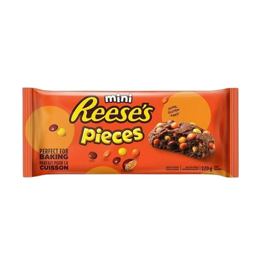 Hershey CHIPITS Reeses Pieces Minis Baking Candy, 270g/9.5 oz (Includes Ice Pack) Shipped from Canada