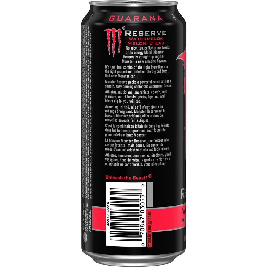 Monster Energy Reserve Watermelon, 500 ml/16.9 fl. oz (Shipped from Canada)