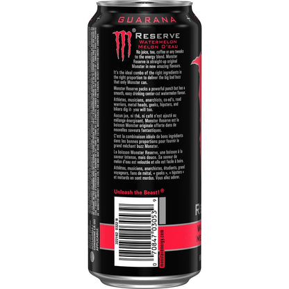 Monster Energy Reserve Watermelon, 500 ml/16.9 fl. oz (Shipped from Canada)