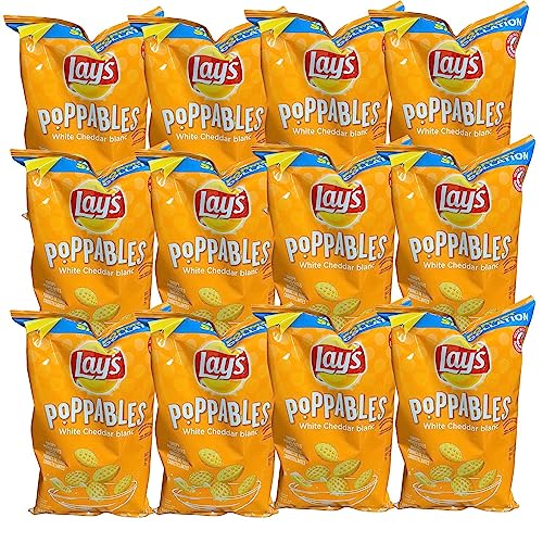 Lays Poppables White Cheddar Potato Snacks pack of 12