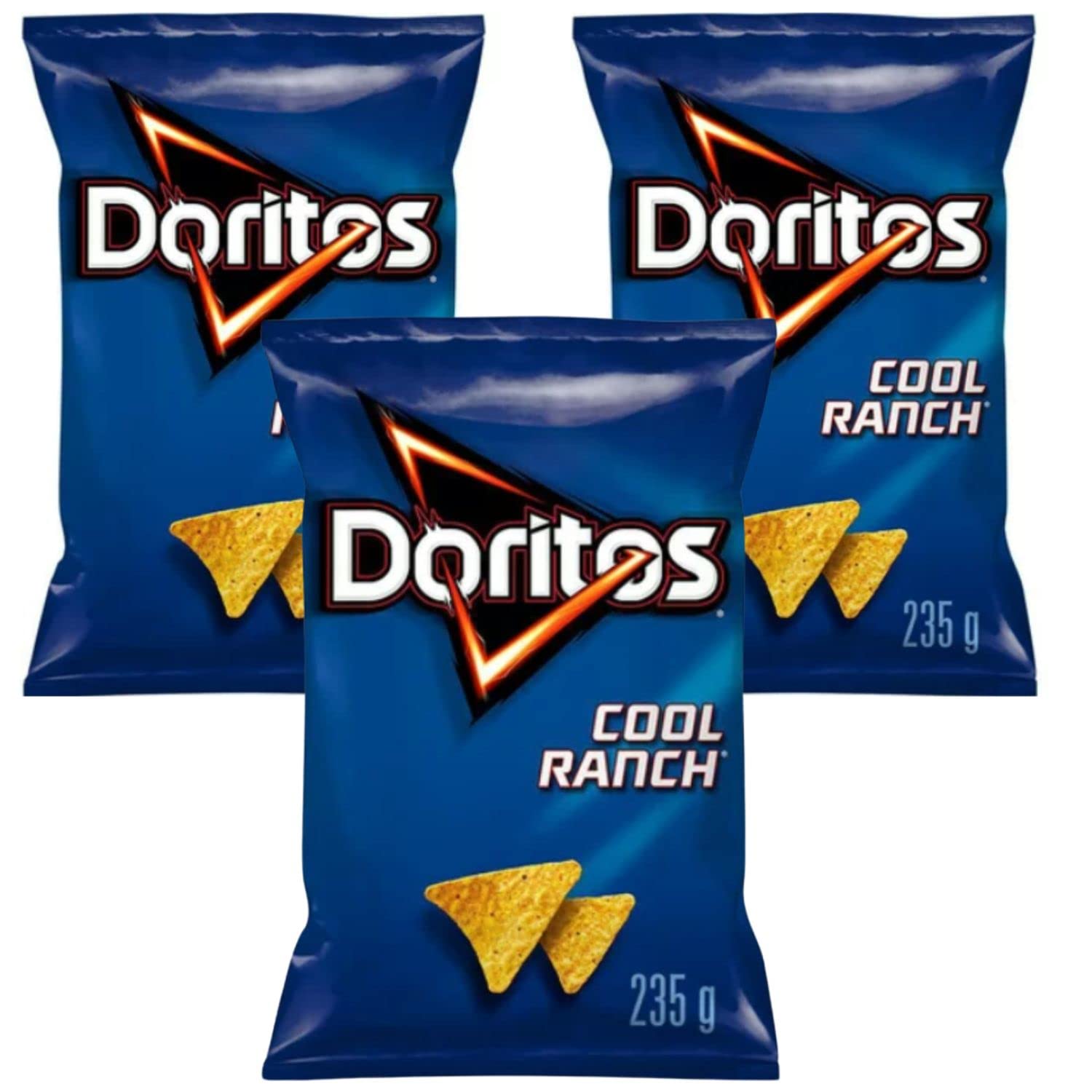 Doritos Cool Ranch Tortilla Chips pack of 3