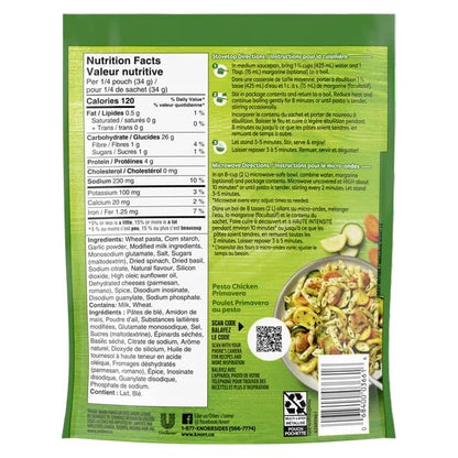 Knorr Sidekicks Parmesan Pesto Pasta, Side Dish, 135g/4.8 oz (Shipped from Canada)