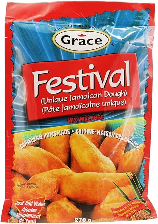 Grace Caribbean Homemade Unique Jamaican Dough Mix, 270g/9.5 oz (Shipped from Canada)