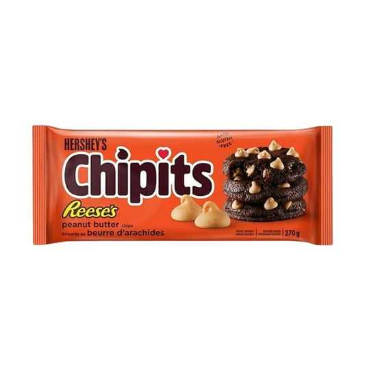 Hershey CHIPITS REESES-Peanut Butter Baking Chips, 270g/9.5 oz (Includes Ice Pack) Shipped from Canada