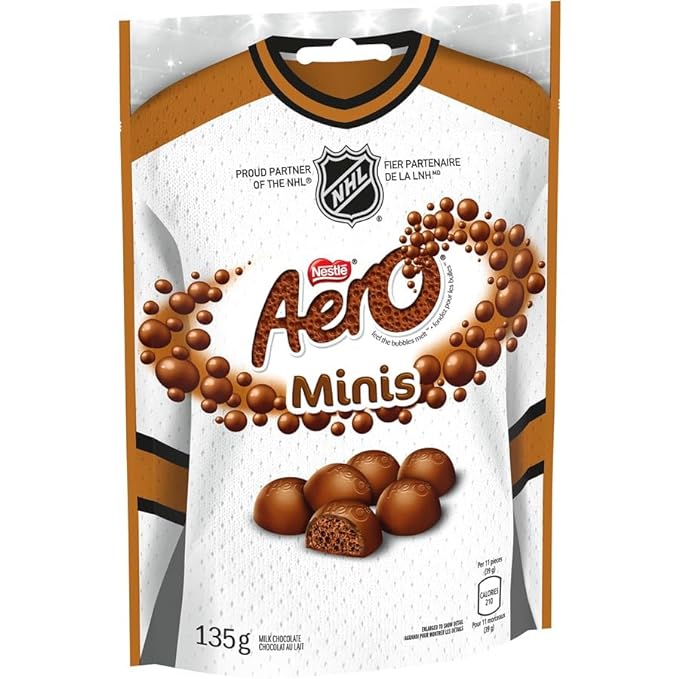 AERO Milk Chocolate Minis, 135g/4.8 oz (Includes Ice Pack) Shipped from Canada