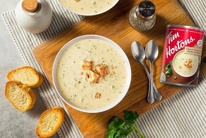 Tim Hortons Soup, Cream of Broccoli Soup, Ready-to-Serve, 540mL/18.2 fl. oz (Shipped from Canada)