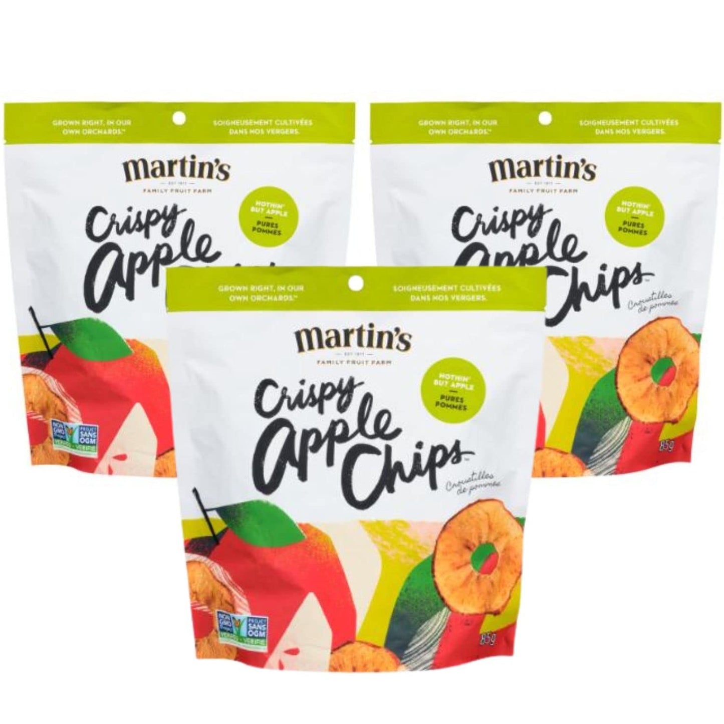Martin's Nothin' But Apple Crispy Apple Chips, 85g/3oz (Shipped from Canada)