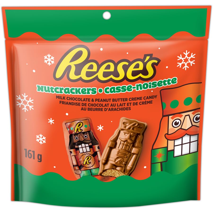 Reese's Peanut Butter & Milk Chocolate Nutcrackers Holiday & Christmas Gift Box 161g/5.7oz (Shipped from Canada)