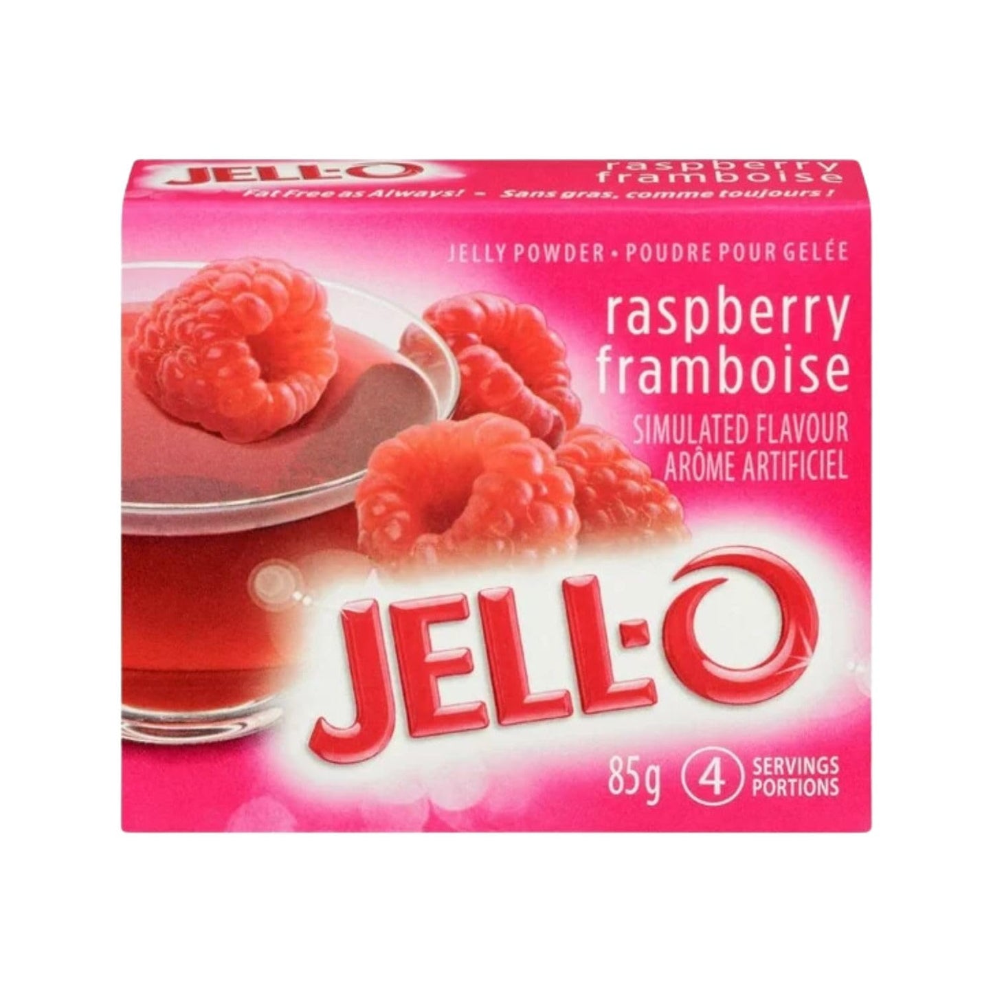 Jell-O Raspberry Jelly Powder, Gelatin Mix, 85g/3oz (Shipped from Canada)