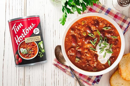 Tim Hortons Homestyle Beef Chili Soup, Ready-to-Serve, 425g/15 oz (Shipped from Canada)