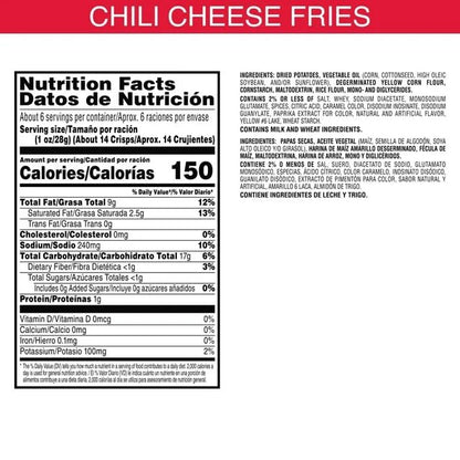 Pringles Chili Cheese Fries Potato Crisps Chips, 156g/5.5 oz (Shipped from Canada)