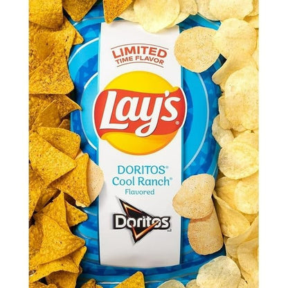 Lays Doritos Cool Ranch Flavored Potato Chips - Limited Edition, 220g/7.8 oz (Shipped from Canada)