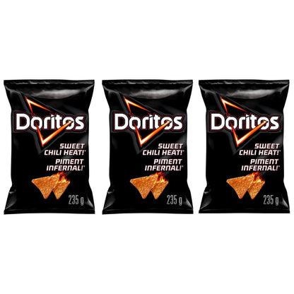 Doritos Sweet Chili Heat Chips Family Bag pack of 3