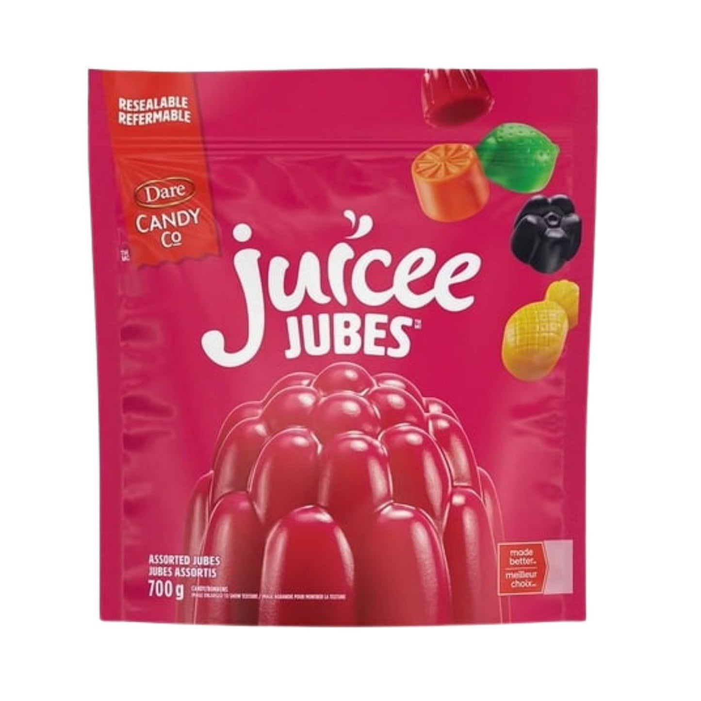 Dare Juicee Jubes, Candy Jujubes, 700g/24.7 oz (Shipped from Canada)