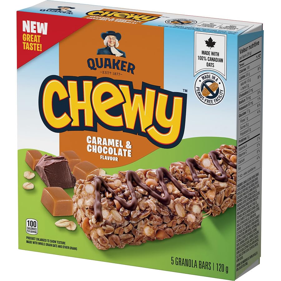 Quaker Chewy Granola Bars Caramel Chocolate  5