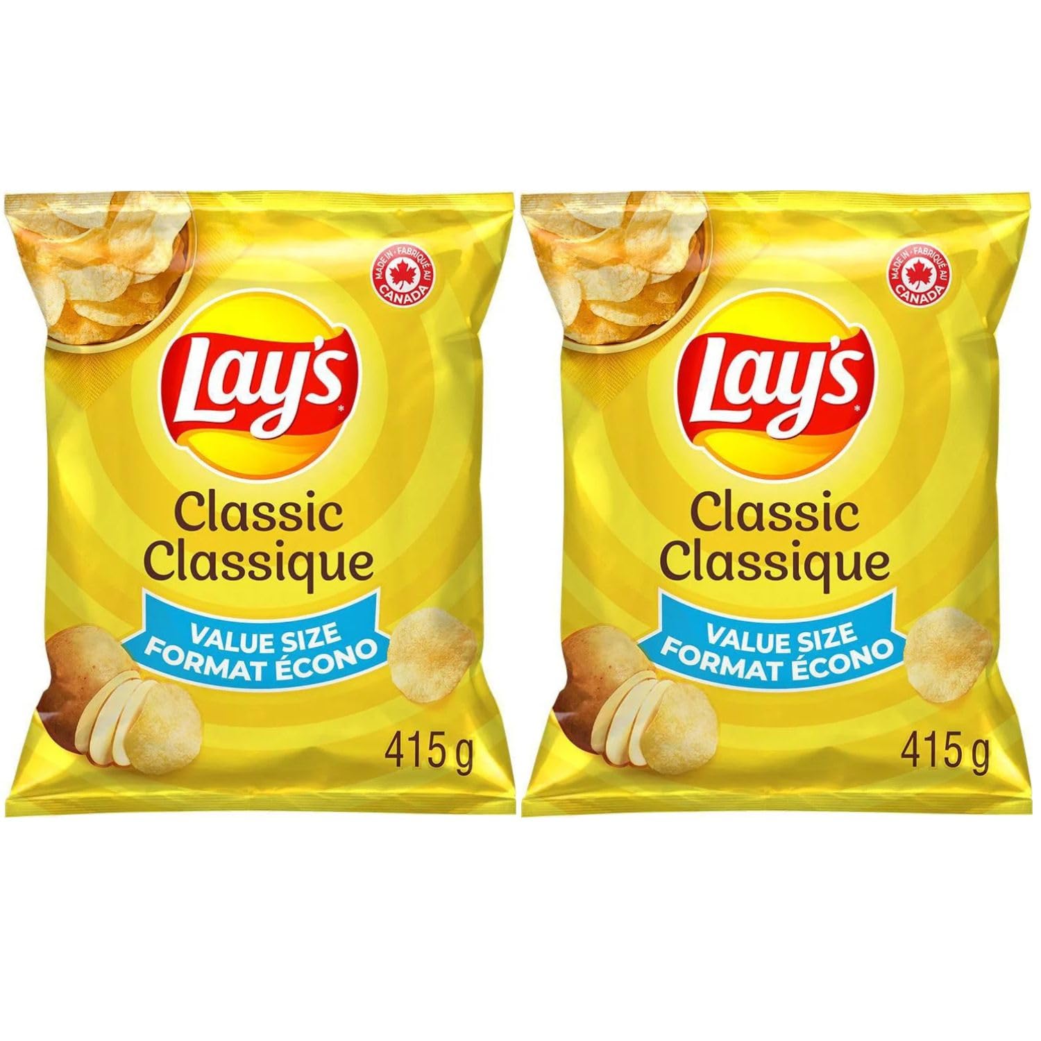 Lays Classic potato chips Value Size pack of 2