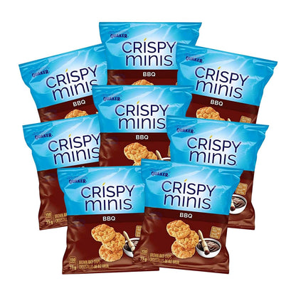 Quaker Crispy Minis Brown Rice Chips BBQ, 33g/1.2 oz (Shipped from Canada)