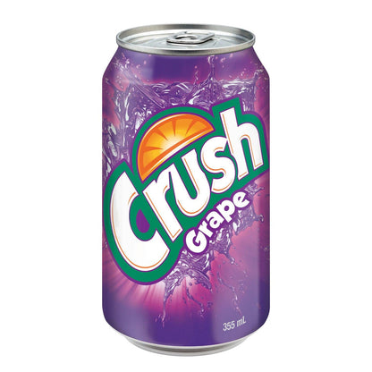 Crush Grape Soda Cans 355ml/11.53oz (Shipped from Canada)