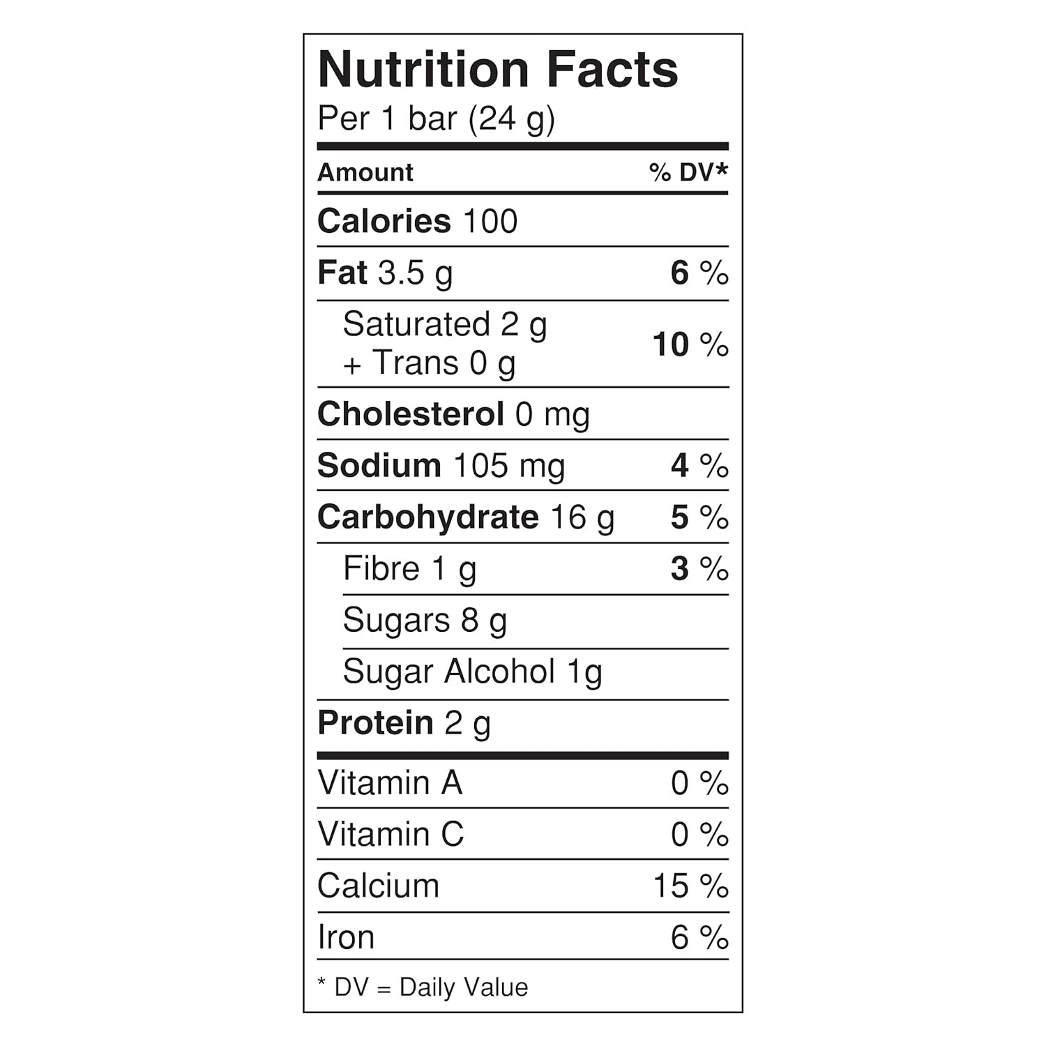 Reese Puffs Treats Peanut Butter & Cocoa Cereal Bars Nutrition Facts