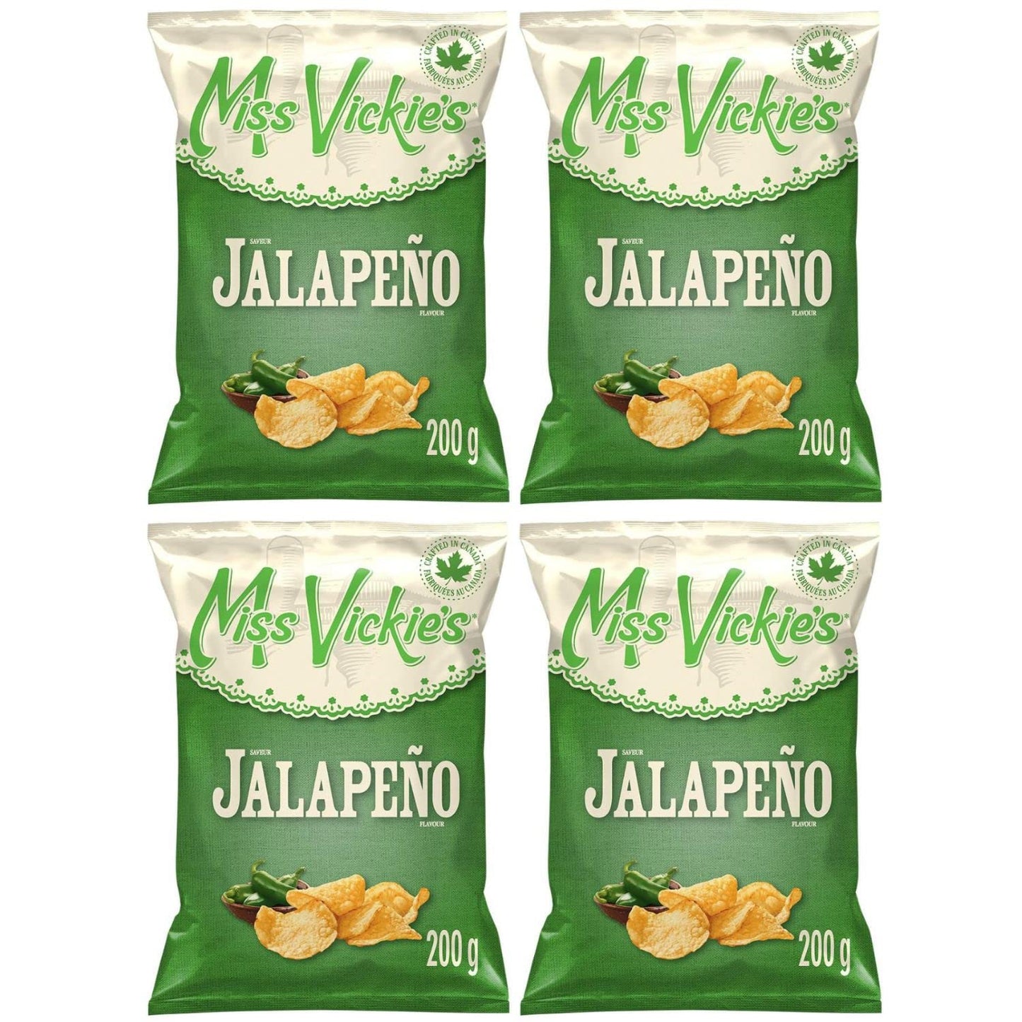 Miss Vickies Jalapeno Potato Chips pack of 4